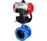 Затвор дисковый DN.ru GGG40-GGG40-EPDM-2W-H Ду200 Ру16 фланц. EPDM, пневмопривод DA-140, пневмораспределительред PND2-S1EM-52-1NC-J08-24VDC, руч.дубл. HDM-2 D050-90559 1