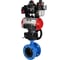 Затвор дисковый DN.ru GGG40-GGG40-EPDM-2W-H Ду200 Ру16 фланц. EPDM, с пневмоприводом DA-140, пневмораспределитель PND2-S1EM-52-1NC-J08-220VAC, БКВ LSB-410-02ExM12-250, HDM-2, БПВ APU1-10 D050-90391 1