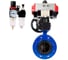 Затвор дисковый DN.ru GGG40-GGG40-EPDM-2W-H Ду200 Ру16 фланц. EPDM, пневмопривод DA-140, пневмораспределительред PND1-S2EM-52-2-T08-220VAC, руч.дубл. HDM-2, БПВ APU1-10-40-V08 D050-9066 D050-90664 1