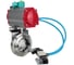 Затвор DN.ru 304-304-Sil-2W-W-H Ду40 Ру10, с пневмоприводом DA-052, пневмораспределитель PND1-T08-220VAC NAMUR, МППП-200 D050-122276 1