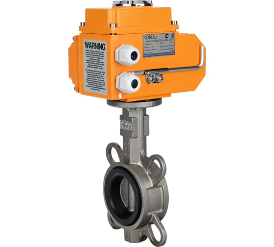Затвор DN.ru 304-304-VITON-2W-Fb-H Ду250 Ру16, с электроприводом QT2-080-380VAC D050-107463