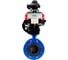 Затвор DN.ru GGG40-304-EPDM-2W-F-H Ду100 Ру16, с пневмоприводом DA-105, пневмораспределитель PND1-T08-220VAC NAMUR, ручной дублер HDM-3, БКВ LSB-210 D050-107006 1
