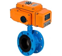 Затвор DN.ru GGG40-304-EPDM-2W-F-H Ду125 Ру16, с электроприводом QT-030-220В (0-10В) HARK D050-111820