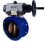 Затвор DN.ru GGG40-304-EPDM-2W-F-H Ду50 Ру16, с пневмоприводом DA-105-1, пневмораспределитель PND1-T08-220VAC NAMUR D050-107199 1