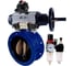 Затвор DN.ru GGG40-304-EPDM-2W-F-H Ду50 Ру16, с пневмоприводом DA-105-1, пневмораспределитель PND1-T10-220VAC NAMUR, БКВ LSB-410, БПВ D050-107251 1