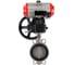 Затвор дисковый DN.ru 316L-316L-VITON Ду300 Ру16, с пневмоприводом DA-140, пневмораспределительред PND2-S1EM-52-1NC-J08-24VDC, ручной дублер HDM-4 D050-93647 1
