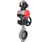 Затвор дисковый поворотный DN.ru 316L-316L-VITON Ду100 Ру16L с пневмоприводом DA-083, БКВ LSB-510-02ExM12-250 и ручным дублером HDM-2 D050-93415 1