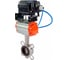 Затвор дисковый поворотный DN.ru 316L-316L-VITON Ду100 Ру16L, с пневмоприводом SA-130 и позиционером EPRP1-NU-Fb-08 D050-93673 1