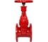 Задвижка чугунная REON RSV62RED (КРАСНАЯ С КОНЦ.ВЫКЛЮЧАТЕЛЯМИ) с обрезиненным клином DN 80 (PN10/16) с индикатором положения 080RSV62RED 2