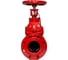 Задвижка чугунная REON RSV62RED (КРАСНАЯ С КОНЦ.ВЫКЛЮЧАТЕЛЯМИ) с обрезиненным клином DN150 (PN10/16) с индикатором положения 150RSV62RED 1