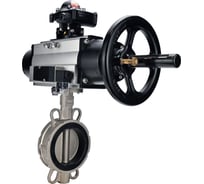Затвор DN.ru 304-304-EPDM-2W-Fb-H Ду150 Ру16, с пневмоприводом DA-105-1, пневмораспределитель, PND2-24VDC NAMUR, LSB-210 D050-107931
