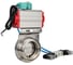 Затвор DN.ru 304-304-EPDM-2W-T-H Ду32 Ру10, с пневмоприводом SA-065, пневмораспределитель, PND1-T10-220VAC NAMUR, МППП-200 D050-110816 1