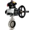 Затвор DN.ru 304-304-EPDM-2W-Fb-H Ду150 Ру16, с пневмоприводом DA-105-1, пневмораспределитель, PND2-24VDC NAMUR, LSB-410 D050-107932 1