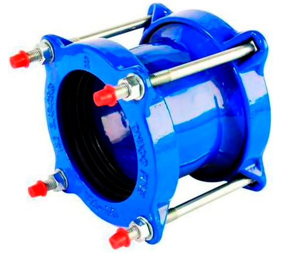 Муфта соединительная DN.ru ДРК-TIAN Ду100 Ру16, сталь S235, уплотнение - EPDM, 109-128 мм D270-20803 1