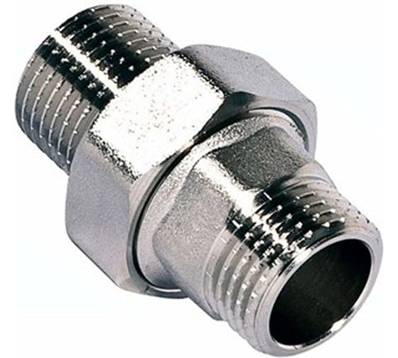 Соединение разъемное (американка) DN.ru НР-НР-304-PTFE 1 1/4 Ду32 Ру20 с упл. под гайкой, НР/НР BSPT D270-20294