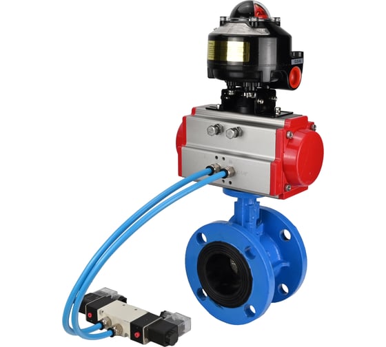 Затвор DN.ru GGG40-GGG40-EPDM-2W-F-H Ду100 Ру16, с пн.прив. DA-105, пн.распр. PND1-T08-220VAC NAMUR, БКВ LSB-510 D050-106817