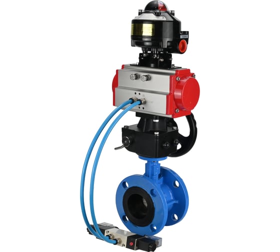 Затвор DN.ru GGG40-GGG40-EPDM-2W-F-H Ду200 Ру16, с пн.прив. DA-140, пн.распр. PND1-T10-220VAC NAMUR, РД HDM-2, БКВ LSB-510 D050-106946