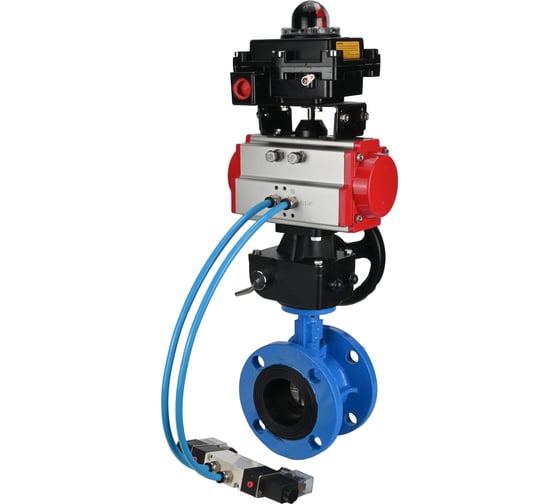 Затвор DN.ru GGG40-GGG40-EPDM-2W-F-H Ду150 Ру16, с пн.прив. DA-130, пн.распр. PND1-T10-220VAC NAMUR, РД HDM-1, БКВ LSB-410 D050-106917