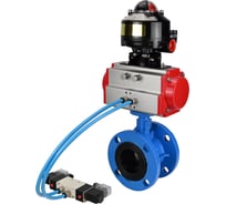 Затвор DN.ru GGG40-GGG40-EPDM-2W-F-H Ду80 Ру16, с пн.прив. DA-105, пн.распр. PND1-T08-220VAC NAMUR, БКВ LSB-510 D050-106816