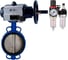 Затвор DN.ru GGG50-316L-EPDM Ду150 Ру16, с пн.прив. DA-105-1, пн.распр. PND1-T10-220VAC NAMUR, БПВ D050-105349 1