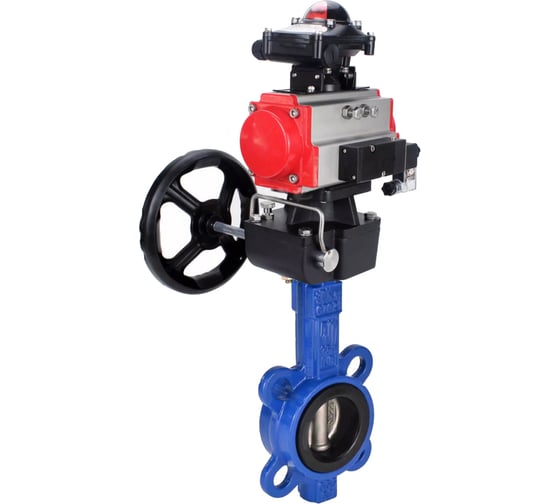 Затвор DN.ru GGG50-316L-EPDM Ду80 Ру16, с пн.прив. DA-083, пн.распр. PND1-T10-220VAC NAMUR, БКВ LSB-210, РД HDM-2 D050-105515