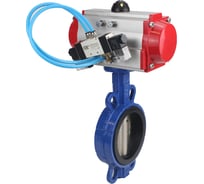 Затвор DN.ru QT450-304-EPDM-2W-Fb-ISO-H Ду80 Ру25, с пн.прив. SA-130, пн.распр. PND1-T08-220VAC D050-97991