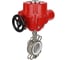 Затвор DN.ru WCB-316L-PTFE Ду80 Ру16, с электроприводом EX-010 24В D050-95336 1