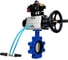 Затвор DN.ru QT450-304-NBR-2W-Fb-H Ду125 Ру16 LUG, с пневмоприводом DA-105-1, пневмораспределитель PND1-T08-220VAC NAMUR, БКВ LSB-410 D050-102206 1