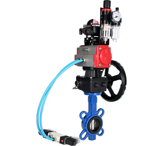 Затвор DN.ru GGG50-GGG40-EPDM Ду125 Ру16, с пн.прив. DA-105, пн.распр. PND1-T08-220VAC NAMUR, БКВ LSB-210, РД HDM-2, БПВ D050-104615