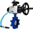 Затвор DN.ru QT450-304-NBR-2W-Fb-H Ду125 Ру16 LUG, с пневмоприводом DA-105-1, пневмораспределитель PND1-T08-220VAC NAMUR, БКВ LSB-210 D050-102202 1