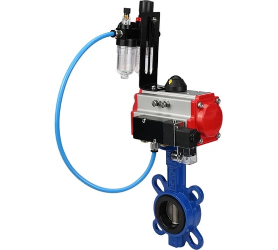 Затвор DN.ru GGG50-GGG40-EPDM Ду125 Ру16, с пн.прив. DA-105, пн.распр. PND1-T10-220VAC NAMUR, БПВ D050-104735