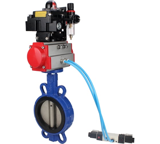 Затвор DN.ru GGG50-GGG40-EPDM Ду150 Ру16, с пн.прив. DA-105, пн.распр. PND1-T10-220VAC NAMUR, БКВ LSB-410, БПВ D050-104776