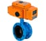 Затвор DN.ru дисковый поворотный GGG40-304-EPDM-2W-F-H Ду80 Ру16 фланцевый с четвертьоборотным электроприводом QT-015 220В (0-10В) HARK D050-92077 1