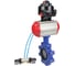Затвор DN.ru QT450-304-NBR-2W-Fb-H Ду125 Ру16 LUG, с пневмоприводом SA-140, пневмораспределитель PND1-T08-220VAC NAMUR, БКВ LSB-510 D050-102477 1