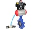 Затвор DN.ru QT450-304-EPDM-2W-Fb-H Ду125 Ру16 LUG, с пн.прив. DA-105, пн.распр. PND1-T10-220VAC NAMUR, БКВ LSB-410 D050-102040 1