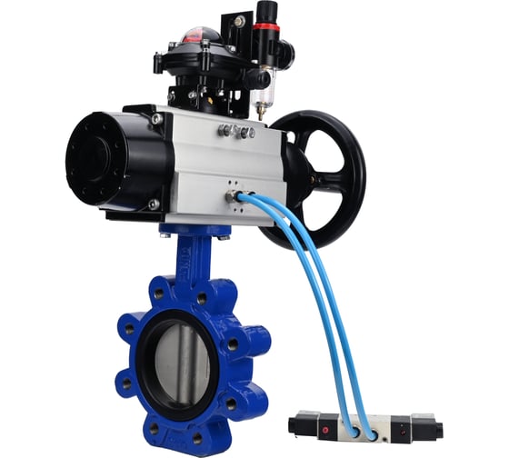 Затвор DN.ru QT450-304-EPDM-2W-Fb-H Ду150 Ру16 LUG, с пн.прив. DA-105-1, пн.распр. PND1-T10-220VAC NAMUR, БКВ LSB-210, БПВ D050-101883