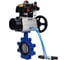 Затвор DN.ru QT450-304-EPDM-2W-Fb-H Ду150 Ру16 LUG, с пн.прив. DA-105-1, пн.распр. PND1-T10-220VAC NAMUR, БКВ LSB-410, БПВ D050-101887 1