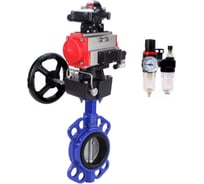 Затвор DN.ru WCB-316L-PTFE Ду125 Ру16, с пн.прив. DA-105, пн.распр. PND1-T10-220VAC NAMUR, БКВ LSB-410, РД HDM-3, БПВ D050-118415
