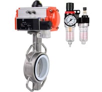 Затвор DN.ru WCB-316L-PTFE Ду50 Ру16, с пн.прив. SA-105, пн.распр. PND2-24VDC NAMUR, БПВ D050-94997