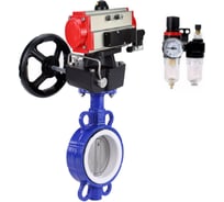 Затвор DN.ru WCB-316L-PTFE Ду125 Ру16, с пн.прив. DA-105, пн.распр. PND1-T08-220VAC NAMUR, РД HDM-3, БПВ D050-118309
