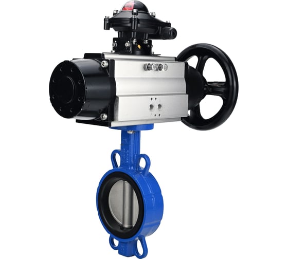 Затвор DN.ru QT450-304-EPDM-2W-Fb-ISO-H Ду125 Ру25, с пн.прив. DA-105-1, БКВ LSB-210 D050-96900