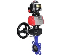 Затвор DN.ru QT450-304-EPDM-2W-Fb-ISO-H Ду125 Ру25, с пн.прив. DA-105, РД HDM-3, БКВ LSB-510 D050-97049