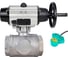 Кран шаровой DN.ru 316-316-PTFE-SP-T-ISO-H WDVF Ду65 Ру40, L-тип, с пневмоприводом DA-105-1, пневмораспределитель, PND2-24VDC NAMUR, МППП-200 D160-86778 1
