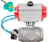 Кран шаровой DN.ru 316-316-PTFE-SP-T-ISO-H WDVF Ду40 Ру63, L-тип, с пн.прив. DA-083, пн.распр. PND1-T10-220VAC, МППП-200 D160-88010 1