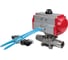 Кран шаровой DN.ru 304-304-PTFE-W-ISO-H LONG Ду100 Ру16, с пн.прив. DA-105, пн.распр. PND1-T10-220VAC NAMUR D160-86178 1