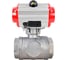 Кран шаровой DN.ru 316-316-PTFE-SP-T-ISO-H WDVF Ду25 Ру63, Т-тип, с пн.прив. DA-065, пн.распр. PND2-220VAC NAMUR D160-83818 1