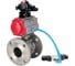 Кран шаровой DN.ru КШ.Ф.П.316.200 Ду100 Ру16, с пн.прив. SA-140, пн.распр. PND1-T08-220VAC NAMUR, БКВ LSB-210 D160-88986 1