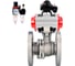 Кран шаровой DN.ru 316-316-PTFE-F-ISO-H WDVF Ду80 Ру16, с пн.прив. SA-140, пн.распр. PND1-T10-220VAC NAMUR, БКВ LSB-210, БПВ D160-84635 1