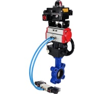 Затвор DN.ru QT450-QT450-NBR-2W-Fb-H Ду80 Ру16 LUG, с пн.прив. DA-083, пн.распр. PND1-T08-220VAC NAMUR, РД HDM-2, БКВ LSB-410 D050-101610