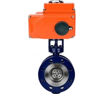 Затвор DN.ru WCB-304-M-F-ISO Ду150 Ру25 с электроприводом QT2-080-220VAC D050-107621